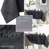 AmeliaHome Stolnjak Gaia 130x130 cm, grafitna | shoptok.hr