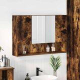  Ogledalo ormar Dimljeni hrast 80 x 17 x 55 cm Konstruirano drvo | shoptok.hr