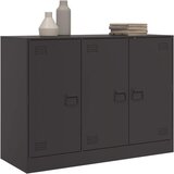  Komoda crna 99 x 39 x 73 cm čelična | Eponuda.com