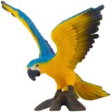  Figurica papige Ararauna Ara 7 cm - modra/rumena Slike