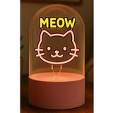 i-Total Lampa staklena kupola NEON-efekt LED rotirajuća Meow XL3261 | shoptok.hr