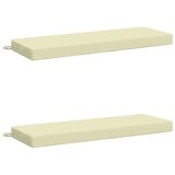  Jastučići za klupe - 2 dijela SOEST 2 kom. 100% poliester Krem - Krem 120 x 40 x 8 cm Poliester | shoptok.hr