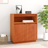 vidaXL Ormarić / Komoda Voštano smeđa 70 x 34 x 80 cm Masivna borovina | shoptok.hr