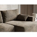 Maison de Rêve Rjava raztegljiva/s prostorom za shranjevanje kotna sedežna garnitura iz šenilje (desni kot/z ležalnikom) Leon – | Shoptok.si