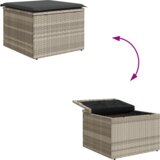 Set od 9 dijelova vrtnih blagovaonskih set s jastučićima sivi poliratan | shoptok.hr