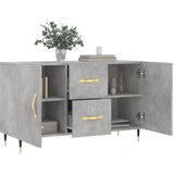  Komoda siva boja betona 100x36x60 cm od konstruiranog drva | Eponuda.com