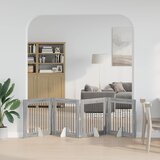  Vrata za pse s postoljem 4 pcs Siva sonoma 80 x 80 cm | shoptok.hr