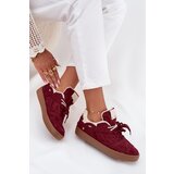 Boto Women's Sneakers Platform with Fur Lined Bordeaux Solvia | Shoptok.si