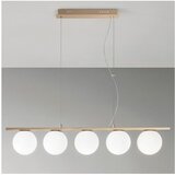  Ondaluce - Visilica na sajli MONILE 5xE14/10W/230V zlatna/bela | Eponuda.com