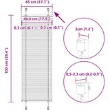  Plisirana zavjesa petrolej zelena 45x100 cm Širina tkanine 44,4 cm Poliester | shoptok.hr
