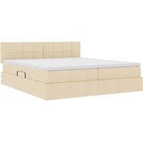  s od storage s madracem Krema 200 x 200 cm Lažna koža | shoptok.hr