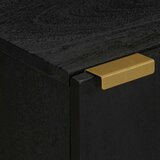 vidaXL Kopalniška omarica črna 38x33x58 cm iz umetnega lesa | Shoptok.si