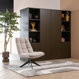 WOOOD Temno rjava modularna omarica iz masivnega bora 108x215 cm Meggy – | Shoptok.si