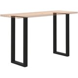  Noge za barski stol U-oblika 2 kom Crne 40 x (100-101) cm Čelik | shoptok.hr