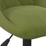 vidaXL Radna stolica - Uredska stolica svjetlozelena baršunasta | shoptok.hr