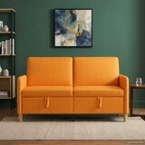 SOFA s pohranom Tamno žuta 152 x 78 x 87 cm Poliester | shoptok.hr