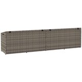  Vrtna kutija za pohranu siva 220x50x58 cm poli ratan | Eponuda.com