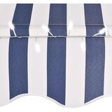 Tenda na ručno uvlačenje s LED svjetlima 150 cm plavo-bijela | shoptok.hr