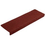  Prostirke za stepenice, samoljepljive, 10 kom, 65x21x4 cm, bordo crvene, pravokutni rub | shoptok.hr