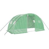 vidaXL Rastlinjak z jeklenim ogrodjem zelen 8 m² 4x2x2 m, (20817192) | Shoptok.si