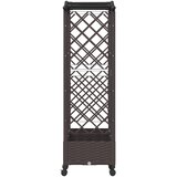  Povišeni krevet s rešetkom i kotačima Smeđa 169 x 40 x 129 cm | Eponuda.com