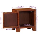 vidaXL Nočna omarica 2 kosa 40x30x45 cm masivni les akacija | Shoptok.si