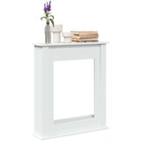 vidaXL Okvir za kamin bel 75x20x87,5 cm inženirski les | Shoptok.si