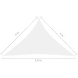  Jedro protiv sunca od tkanine trokutasto 4x4x5 8 m bijelo | shoptok.hr
