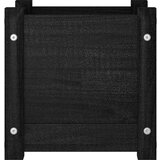 vidaXL vrtne sadilice 2 kom crne 31 x 31 x 31 cm od masivne borovine | shoptok.hr