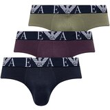 Ea7 Emporio Armani Spodnje hlače 3 PACK BRIEF 111734 4F715 Modra Cene