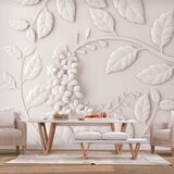  Samoljepljiva foto tapeta - Paper Flowers (Cream) 343x245 Cijene