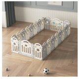  MamaKids modularni vrtić za djecu – suhi bazen, bež sivi 210 x 210 cm | shoptok.hr