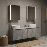  Set ormarića za kupaonicu 5 kom. Betonska siva | shoptok.hr