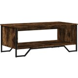 Maison Chic Klubska mizica - kavna mizica - Nizka mizica dimljeni hrast 100x51x40 cm inženirski les, (21754702) Cene