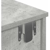  Zidna polica s ladicama beton siva 60x28x15cm konstruirano drvo | shoptok.hr