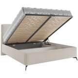 CARRYHOME OBLAZINJENA POSTELJA 140 cm x 200 cm , tekstil bež | Shoptok.si