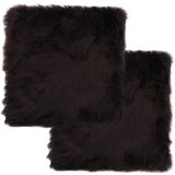 vidaXL Podloge za stol 2 kosa rjave 40x40 cm prava ovčja koža | Shoptok.si