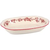 S|P Collection Bordo rdeč/slonokoščen servirni porcelanast krožnik Cyril – Cene