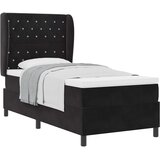  Krevet s opruga kutije s madracem Crna 200 x 100 cm Baršun | shoptok.hr