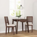  Jedilni stoli z blazinami 2 kosa Brown Solid Wood Rubber Cene