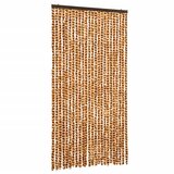 Furnova Zavesa proti mrčesu oker in bela 100x220 cm šenilja, (21918438) | Shoptok.si