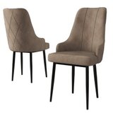 Hanah home Set 6 stolica Trex Cappuccino Black