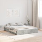  Postelja z dodatnim prostorom za shranjevanje Betonsko siva, (5000123443) | Shoptok.si
