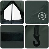Tipi šator Maslinasto zelena 250 x 250 cm Poliester i čelik | Eponuda.com