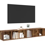 vidaXL Set TV komoda 2 pcs 37 x 35 x 107 cm Konstruirano drvo | shoptok.hr