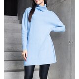 Gemre Long blue soft turtleneck sweater Kali | Shoptok.si