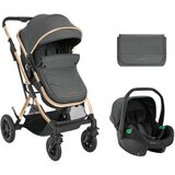 Kikka Boo kolica za bebe 3u1 Kaia Premium Dark Grey