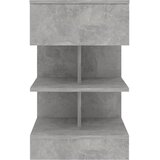  Noćni ormarić siva boja betona 40x35x65cm od konstruiranog drva | shoptok.hr