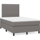  box spring s madracem LED tamnosivi 120 x 190 cm tkanina | shoptok.hr