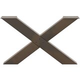  Noge za stolić X-oblika 2 kom prirodni čelik 70x(42-43)cm čelik | shoptok.hr